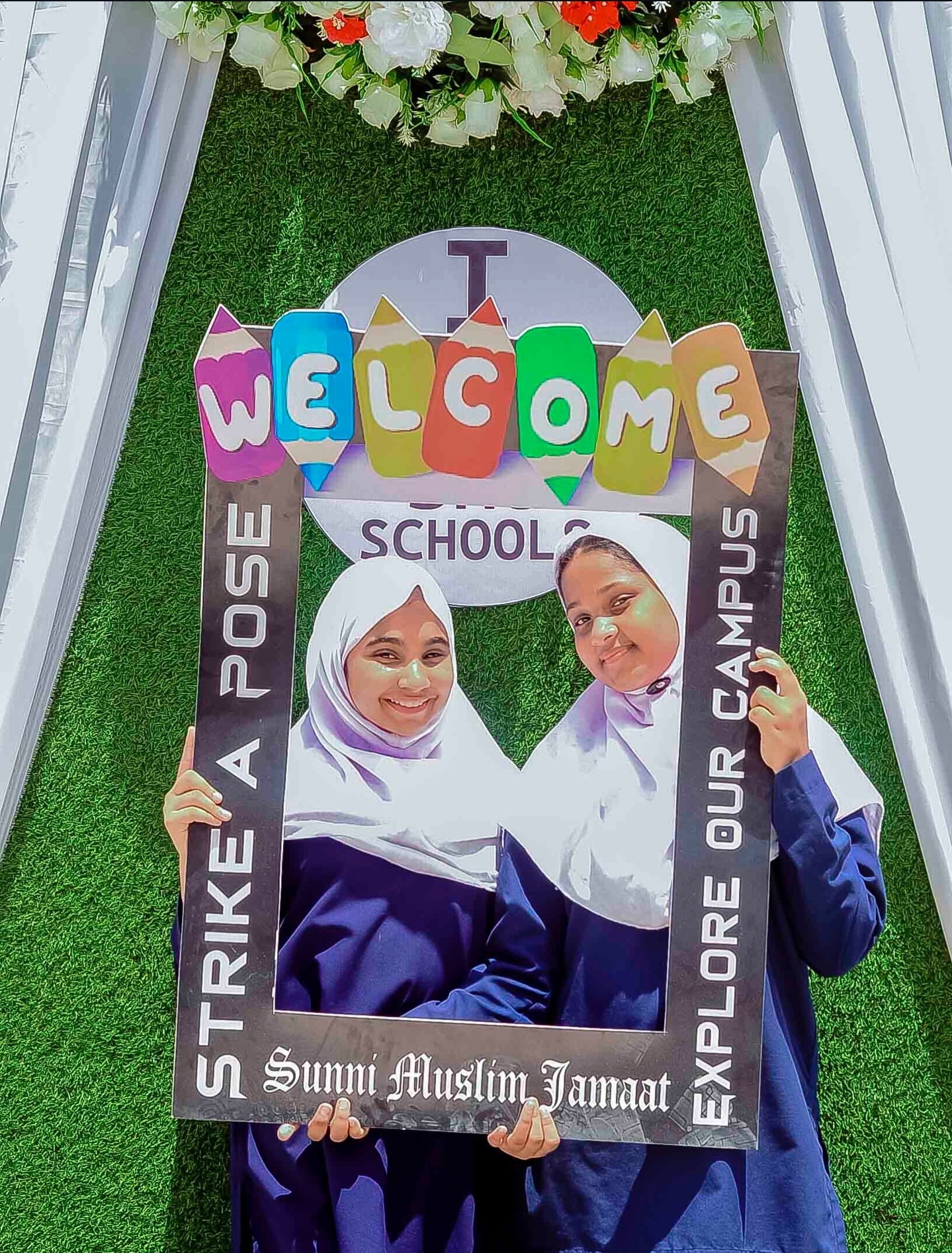 SMJ Schools welcome display